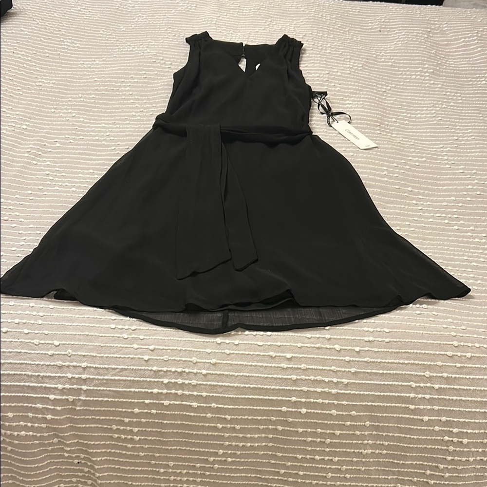 Black A-line Mini Dress for Cocktail Night Out